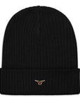 Gerippte Strickmütze Beanie