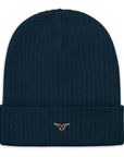 Gerippte Strickmütze Beanie