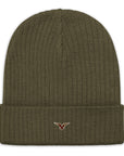 Gerippte Strickmütze Beanie