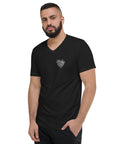 Unisex Short Sleeve V-Neck T-Shirt