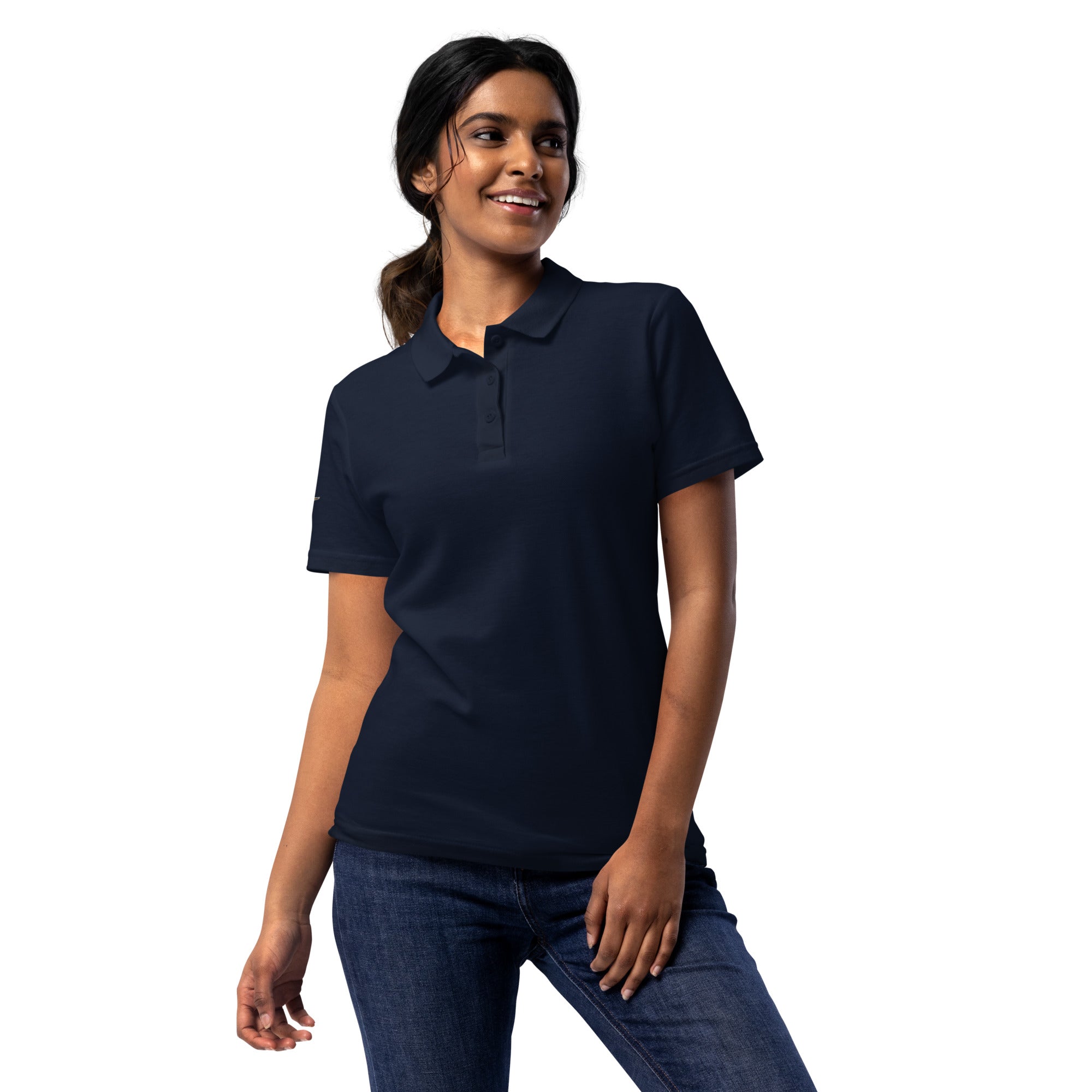 Piqué-Poloshirt für Damen