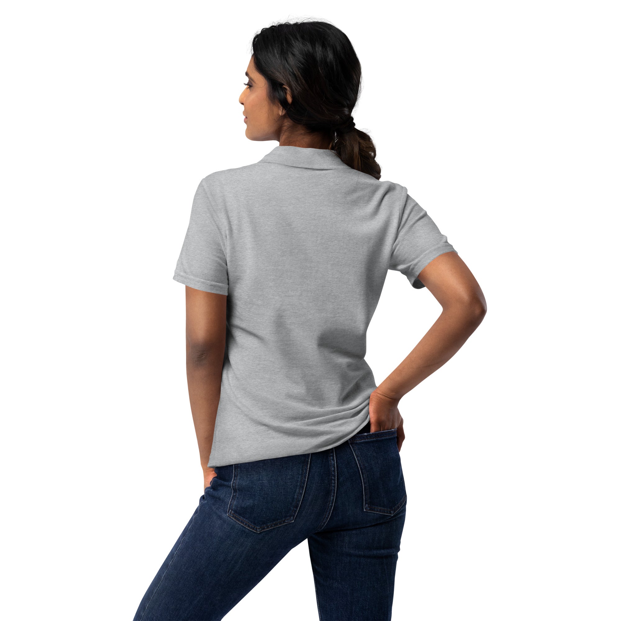 Piqué-Poloshirt für Damen