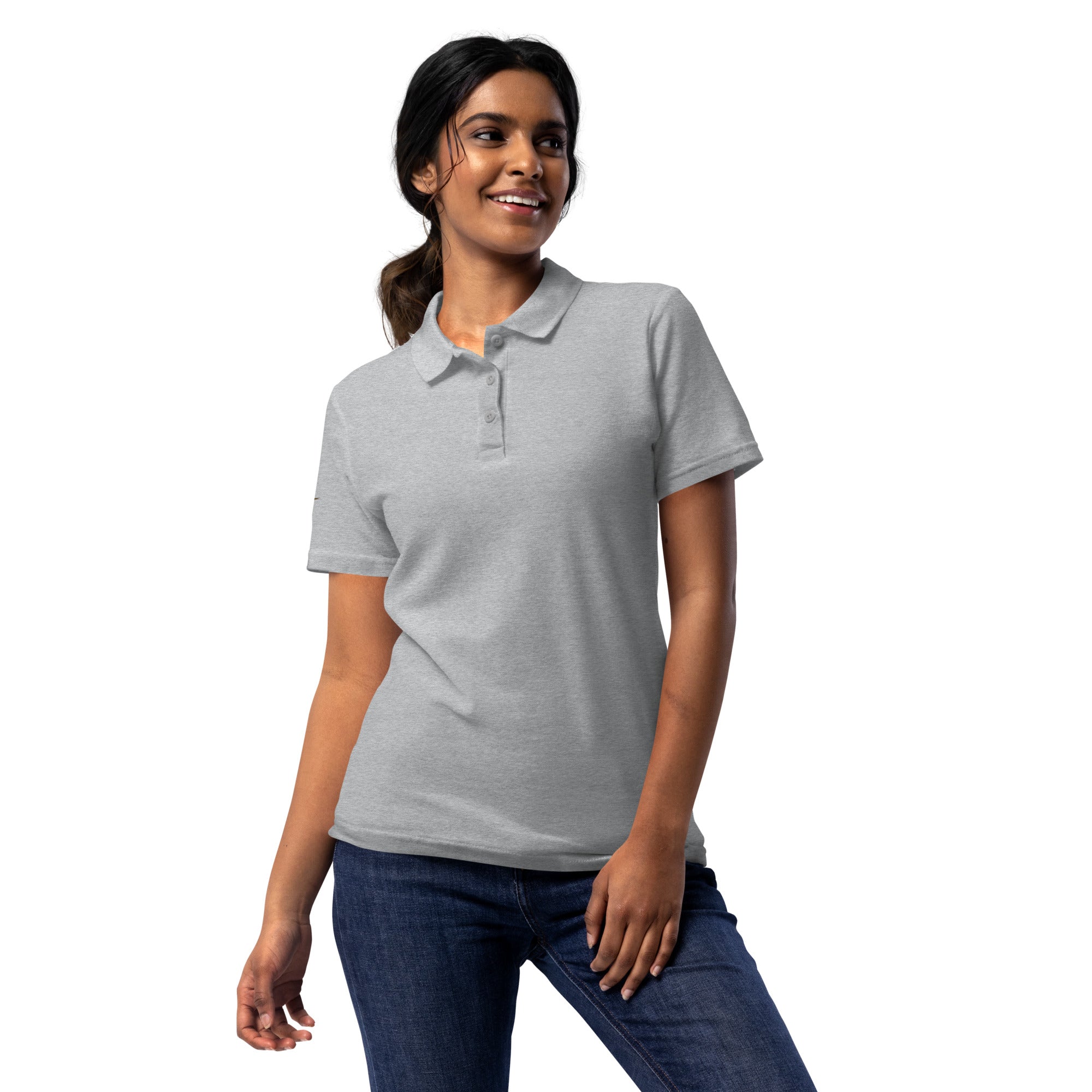Piqué-Poloshirt für Damen