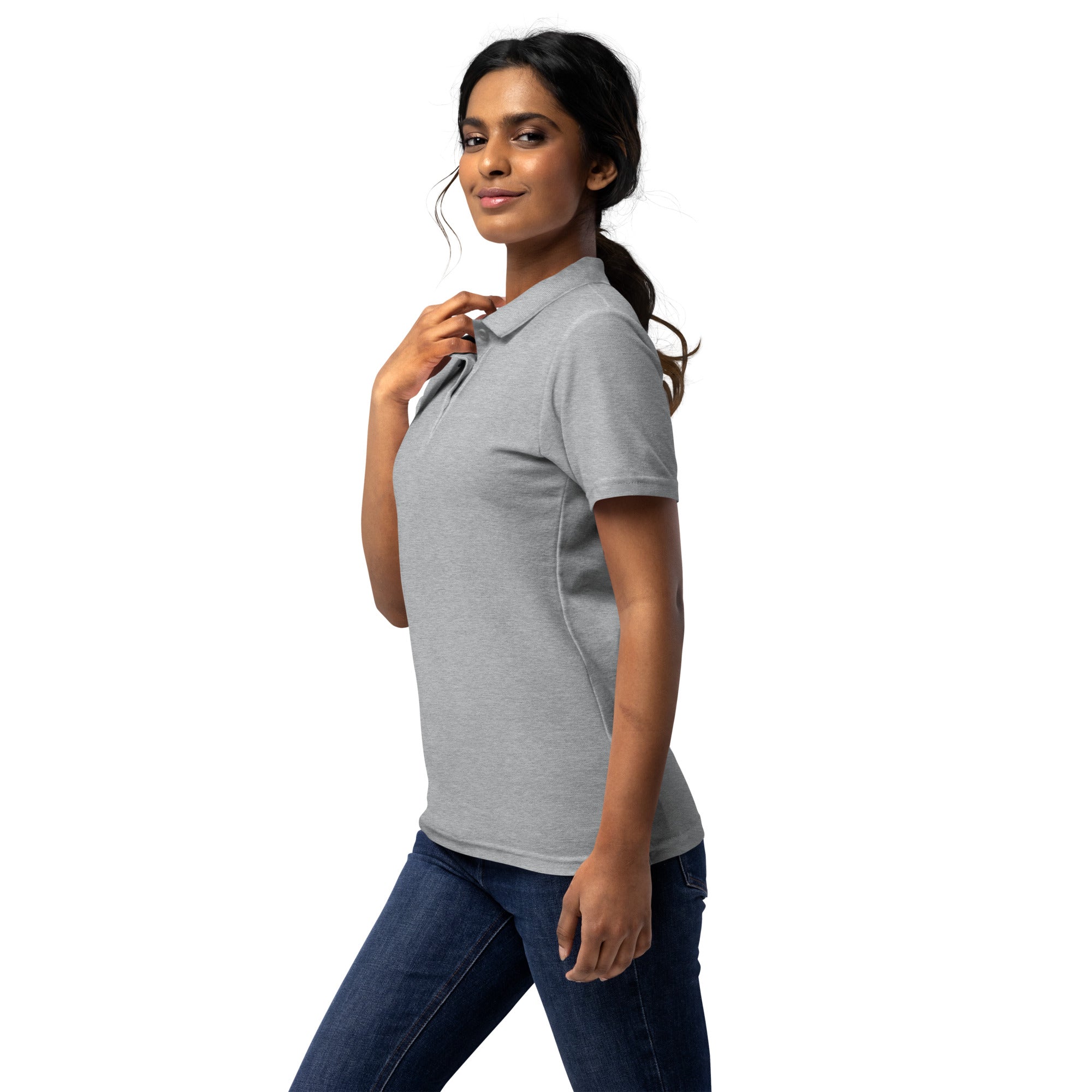 Piqué-Poloshirt für Damen