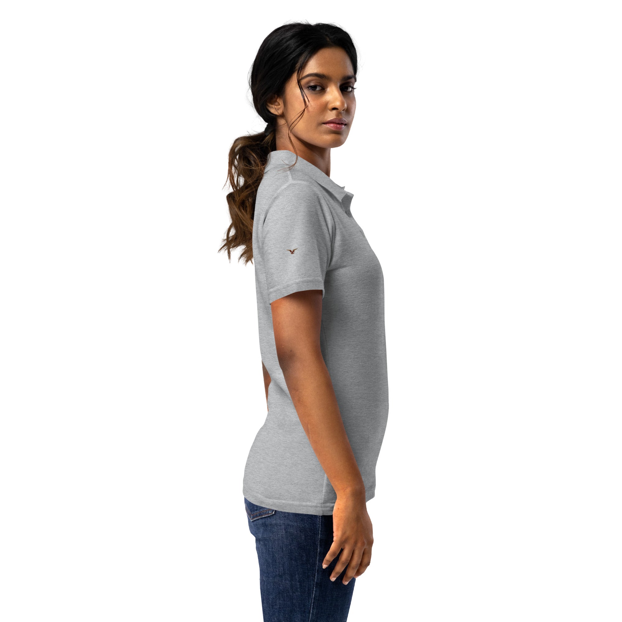 Piqué-Poloshirt für Damen