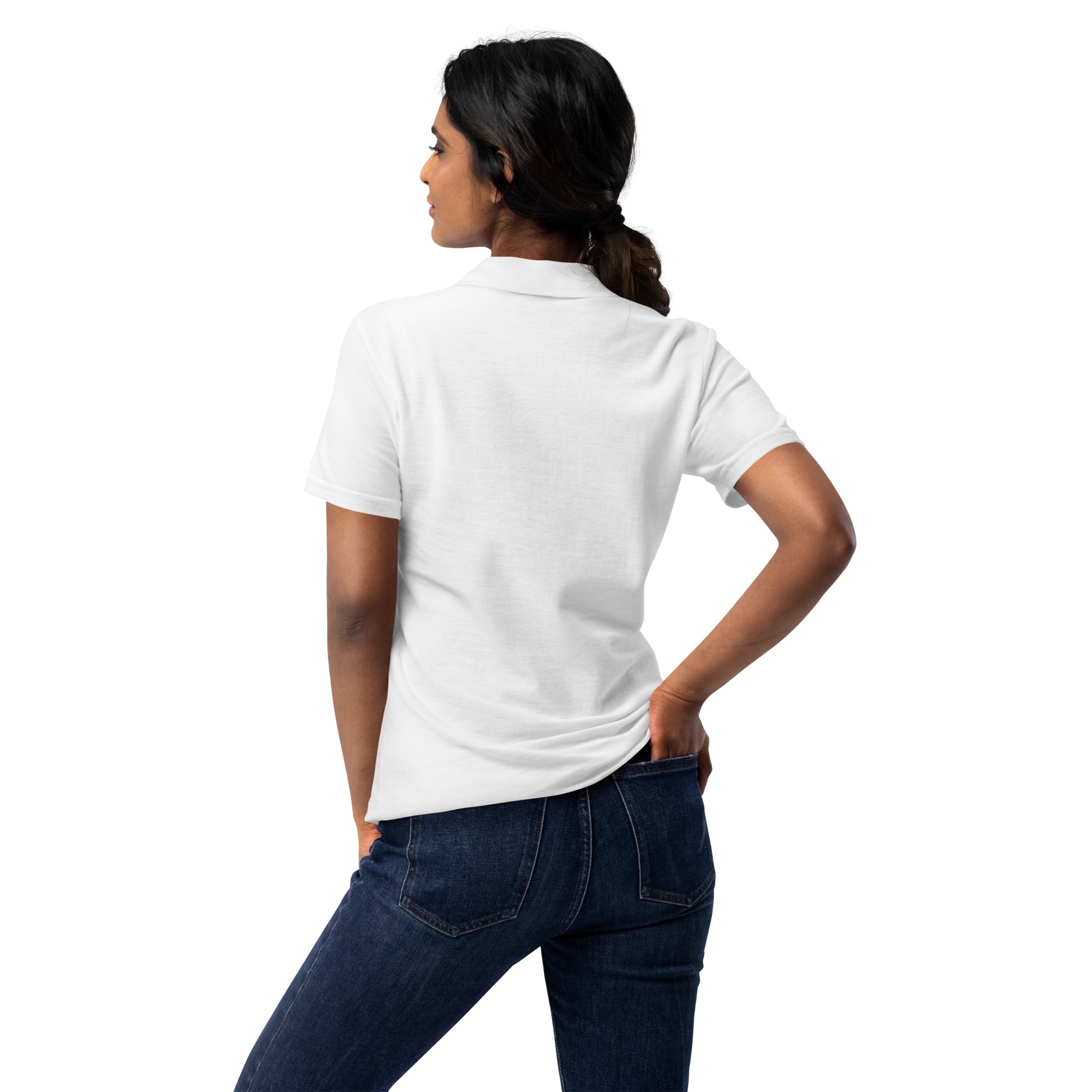 Piqué-Poloshirt für Damen