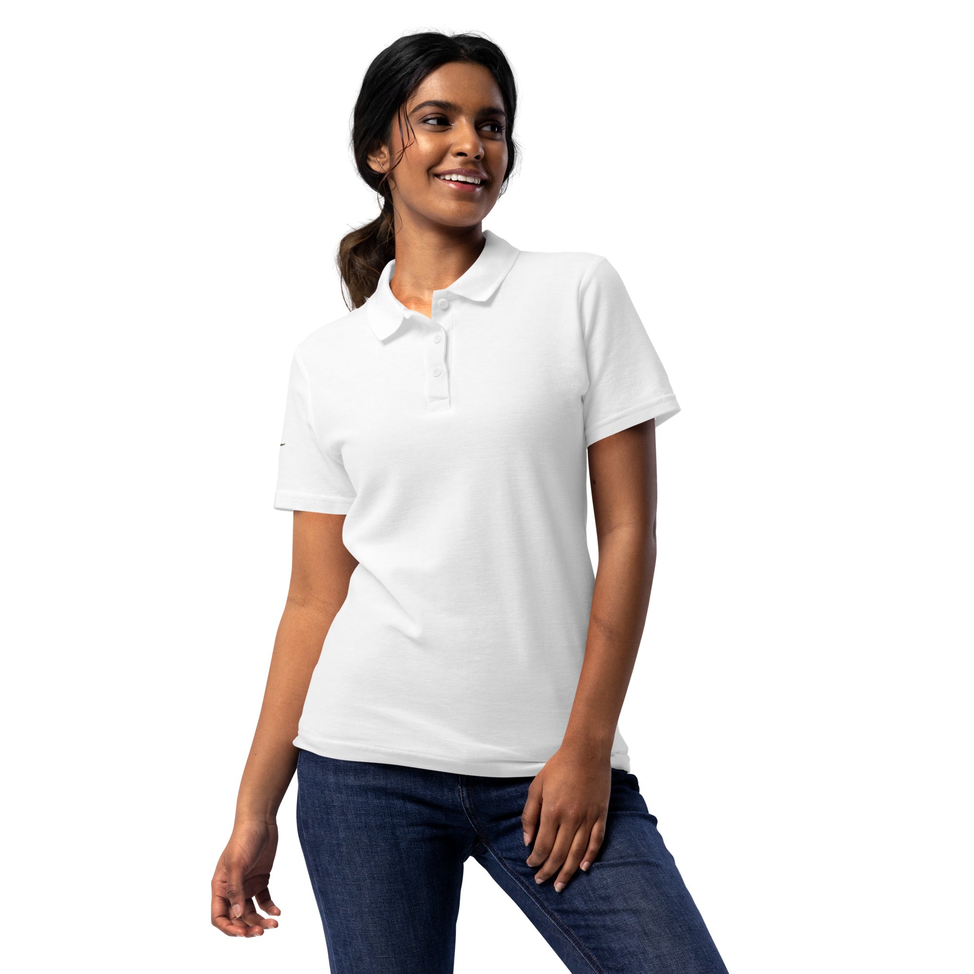 Piqué-Poloshirt für Damen