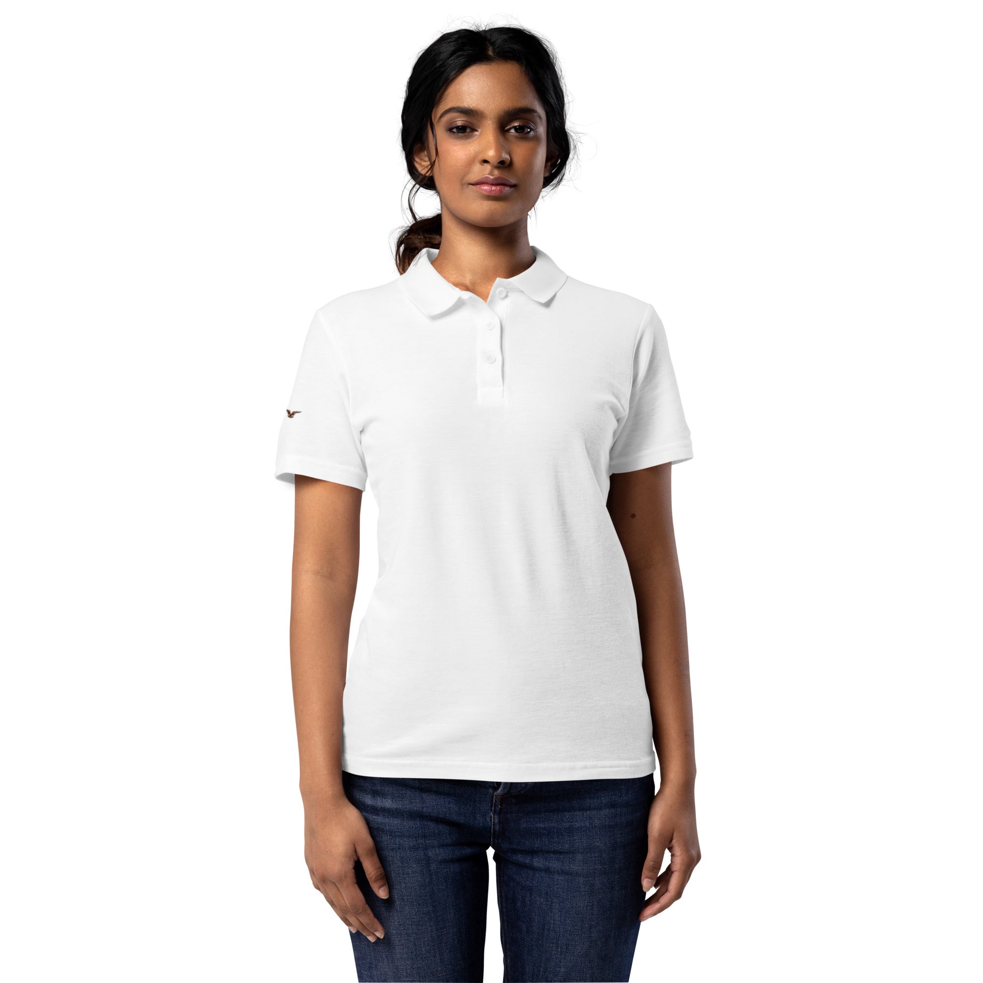Piqué-Poloshirt für Damen