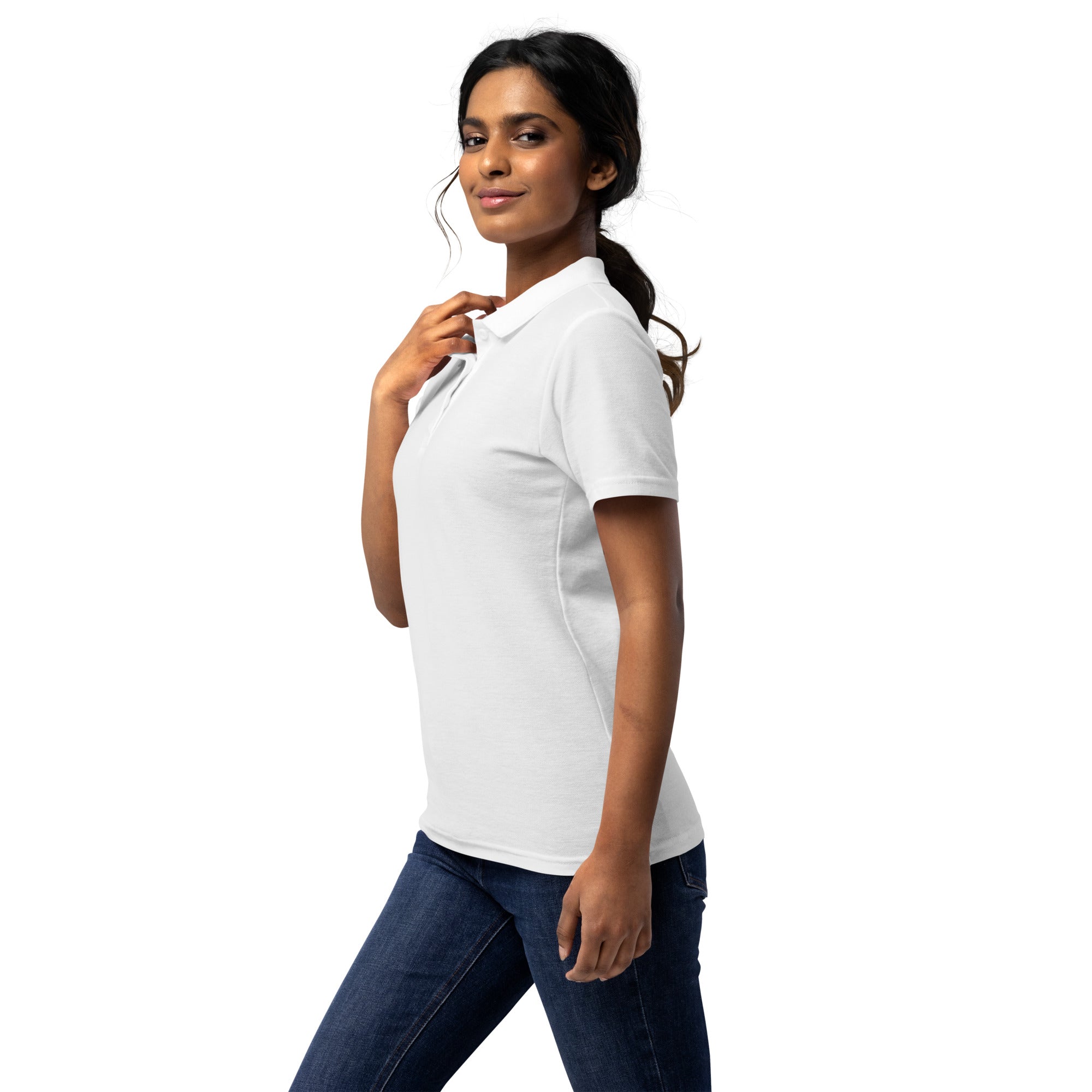Piqué-Poloshirt für Damen